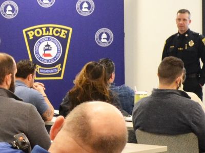 NSCC Deputy Chief of Police at a Civilian Active Shooter Presentation